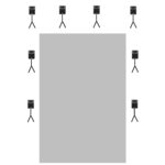 Outdoor perimeter PA system hire