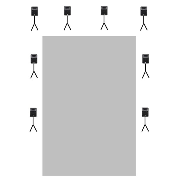 Outdoor perimeter PA system hire