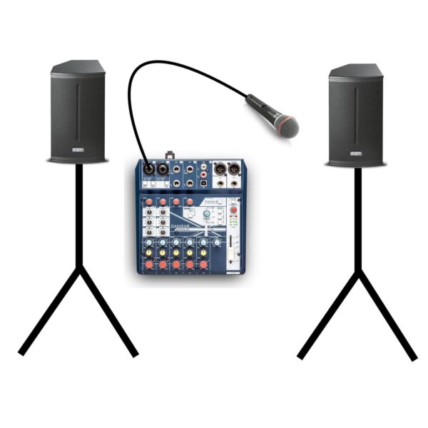 PAS2 2xFBT wired mic hire